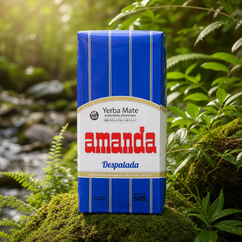 Amanda yerba mate-te • Uden stilke - Sin palo • 500 g