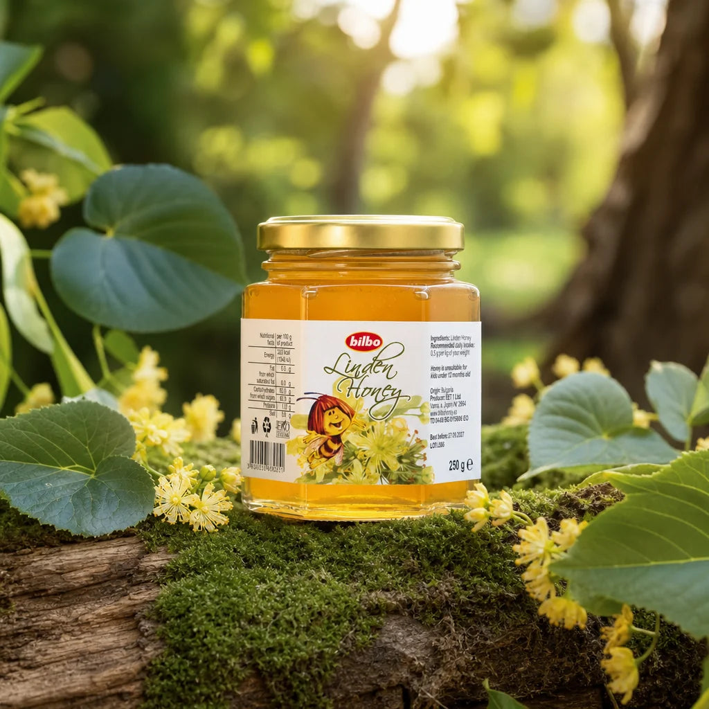 Bilbo rå lindehonning • 250 g