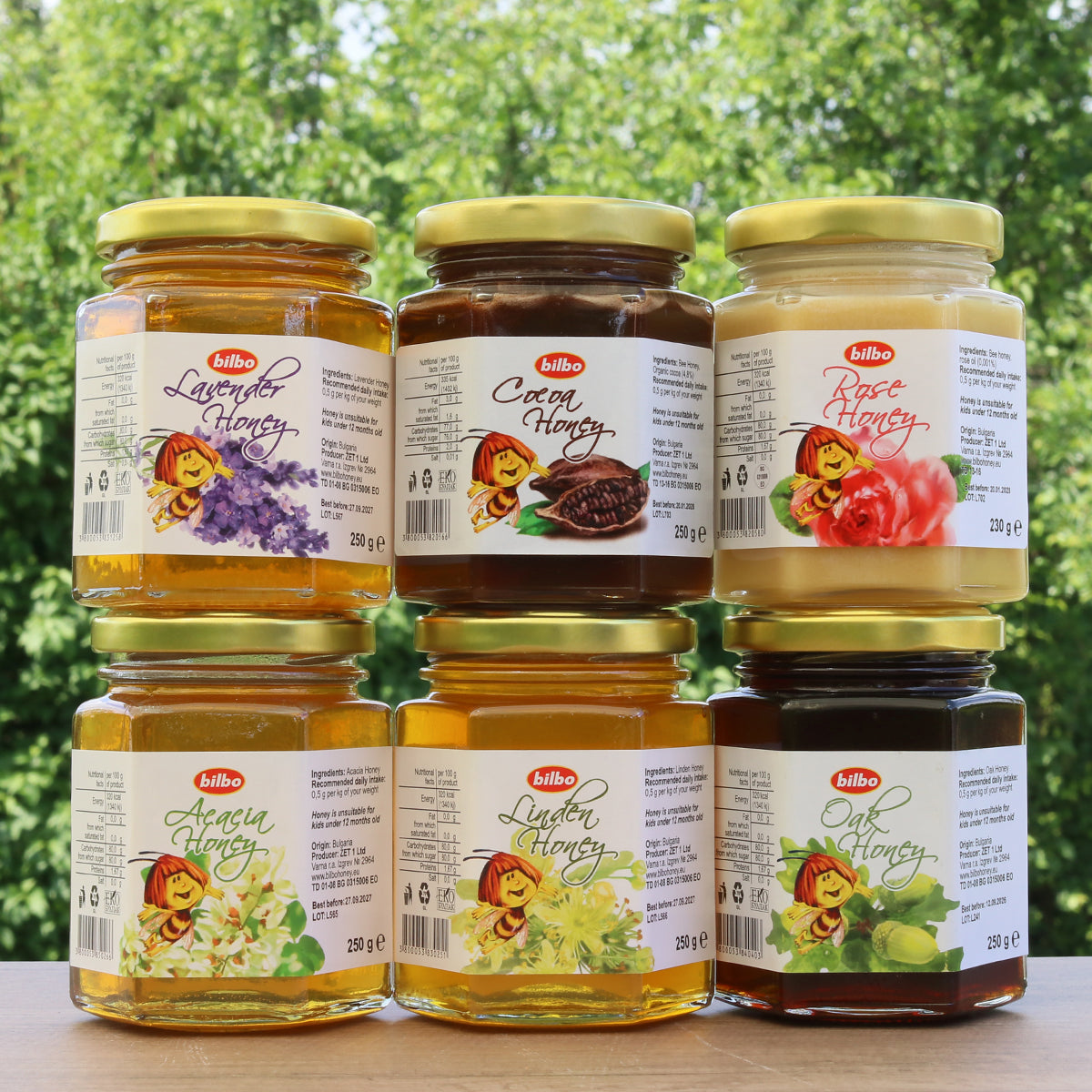 Bilbo rå hvid honning • 230 g