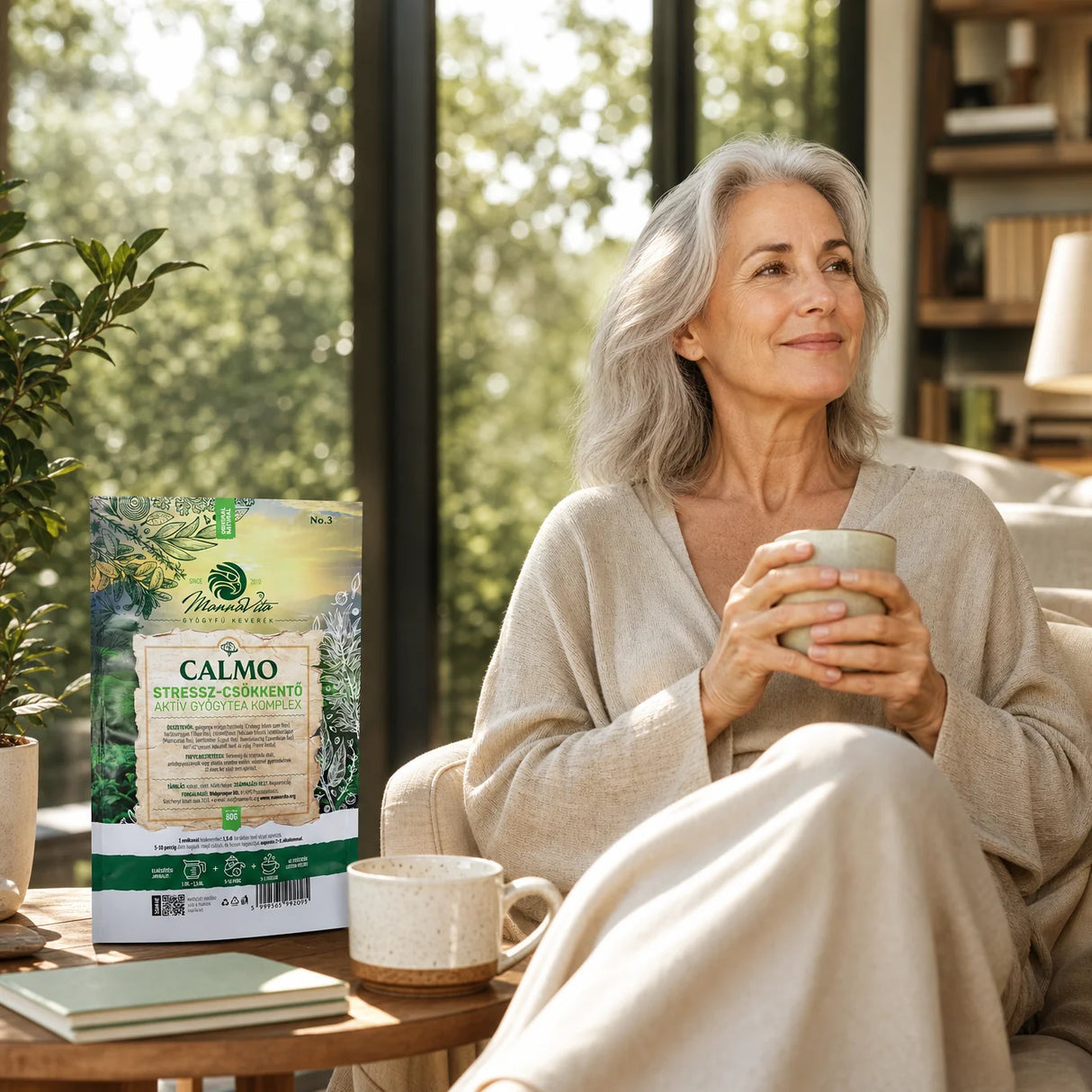 CALMO stresslindrende aktiv urtete-blanding • 80g