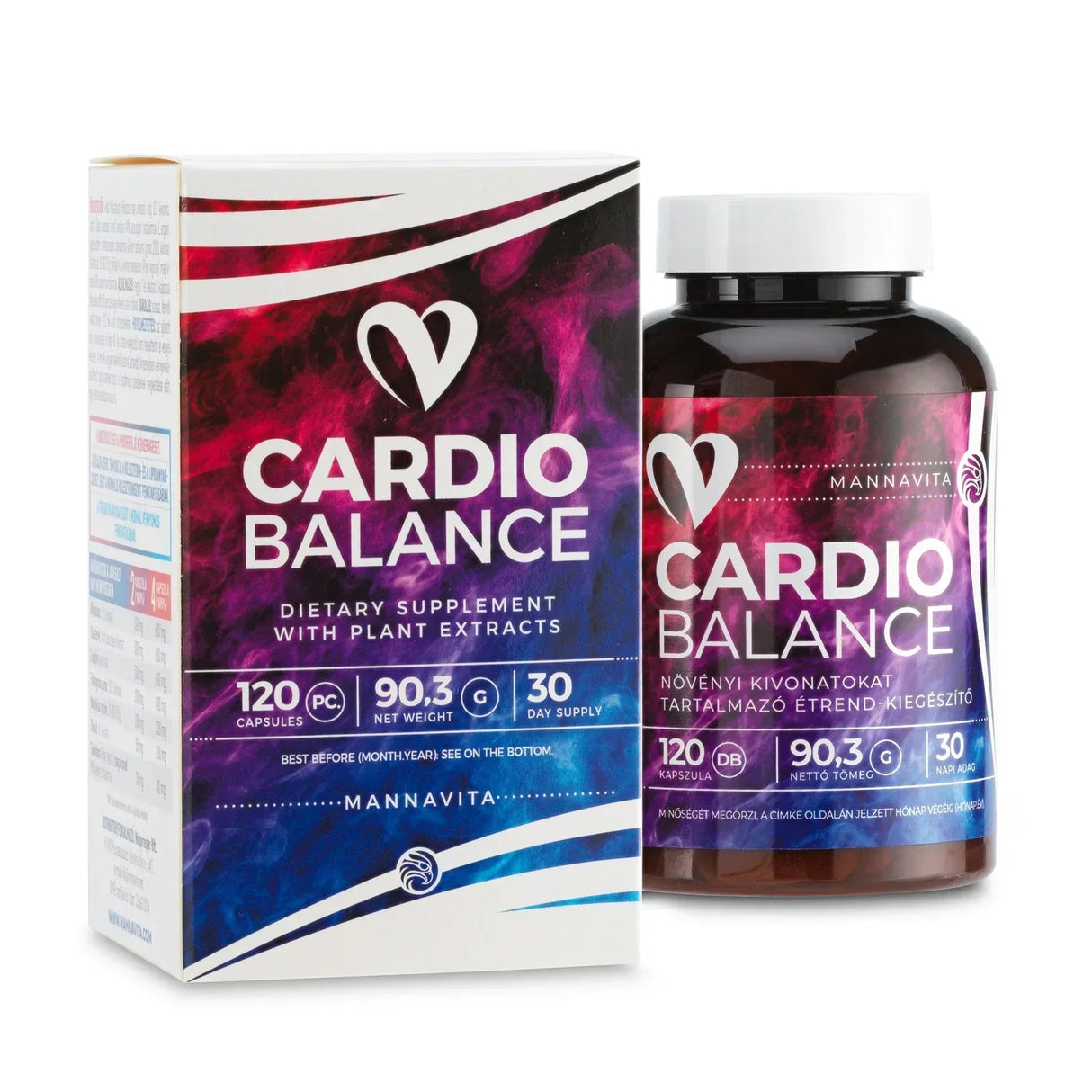 CARDIO Balance blood pressure complex • 120 capsules - Mannavita
