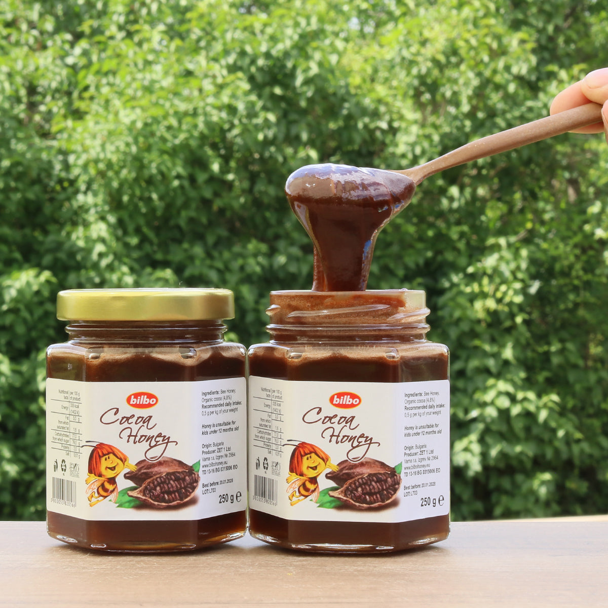 Bilbo rå kakaohonning • 250 g