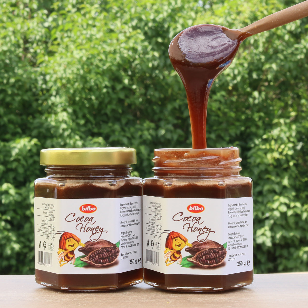 Bilbo rå kakaohonning • 250 g