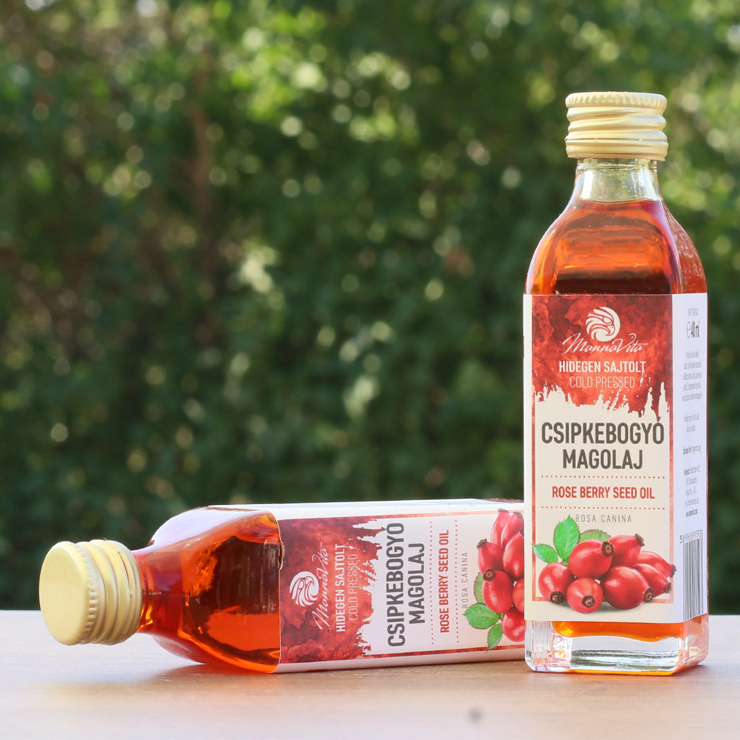 Mannavita ungarsk koldpresset hybenkerneolie • 40 ml