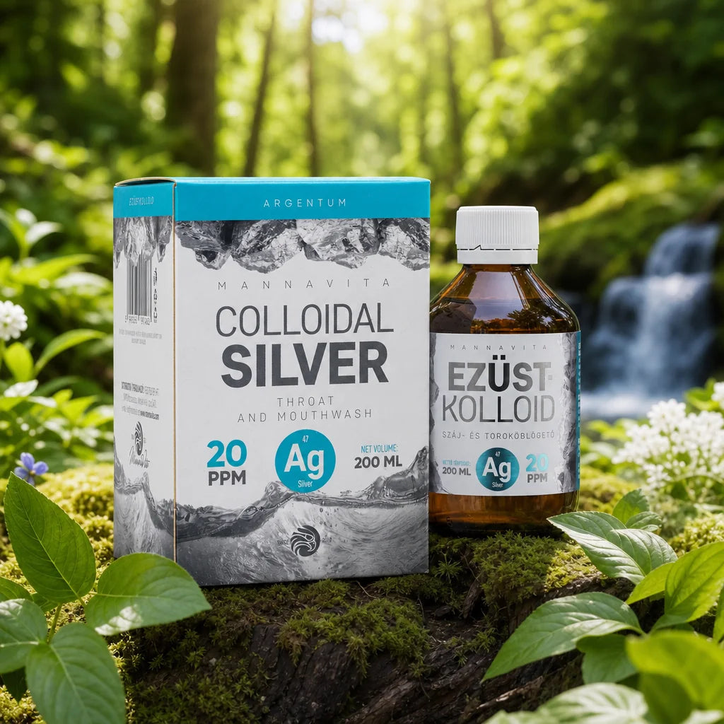 Mannavita Kolloidalt Sølv 20 PPM • 200 ml