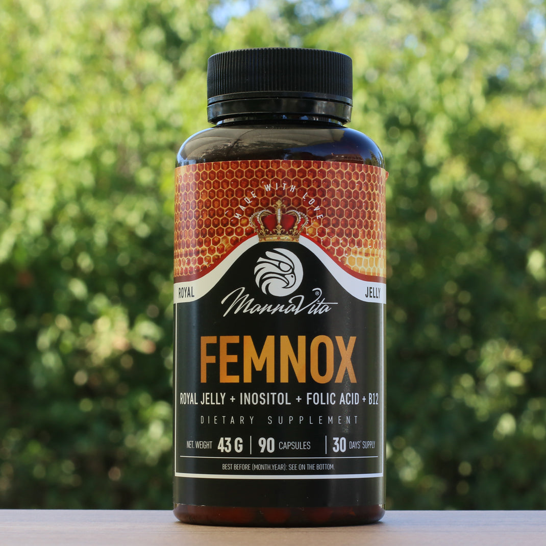 FEMNOX Gelé Royal + Inositol + Folinsyre + B12 kompleks • 90 kapsler