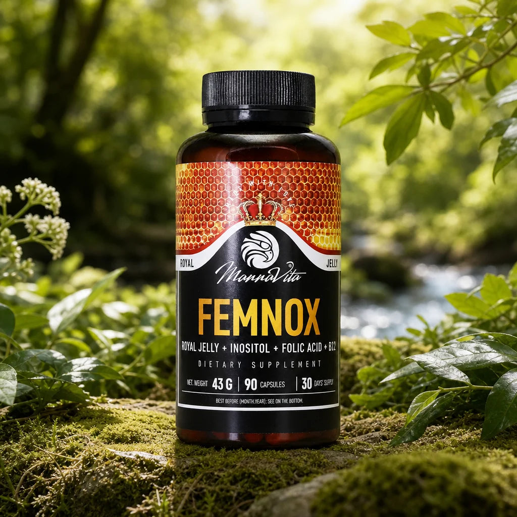 FEMNOX Gelé Royal + Inositol + Folinsyre + B12 kompleks • 90 kapsler