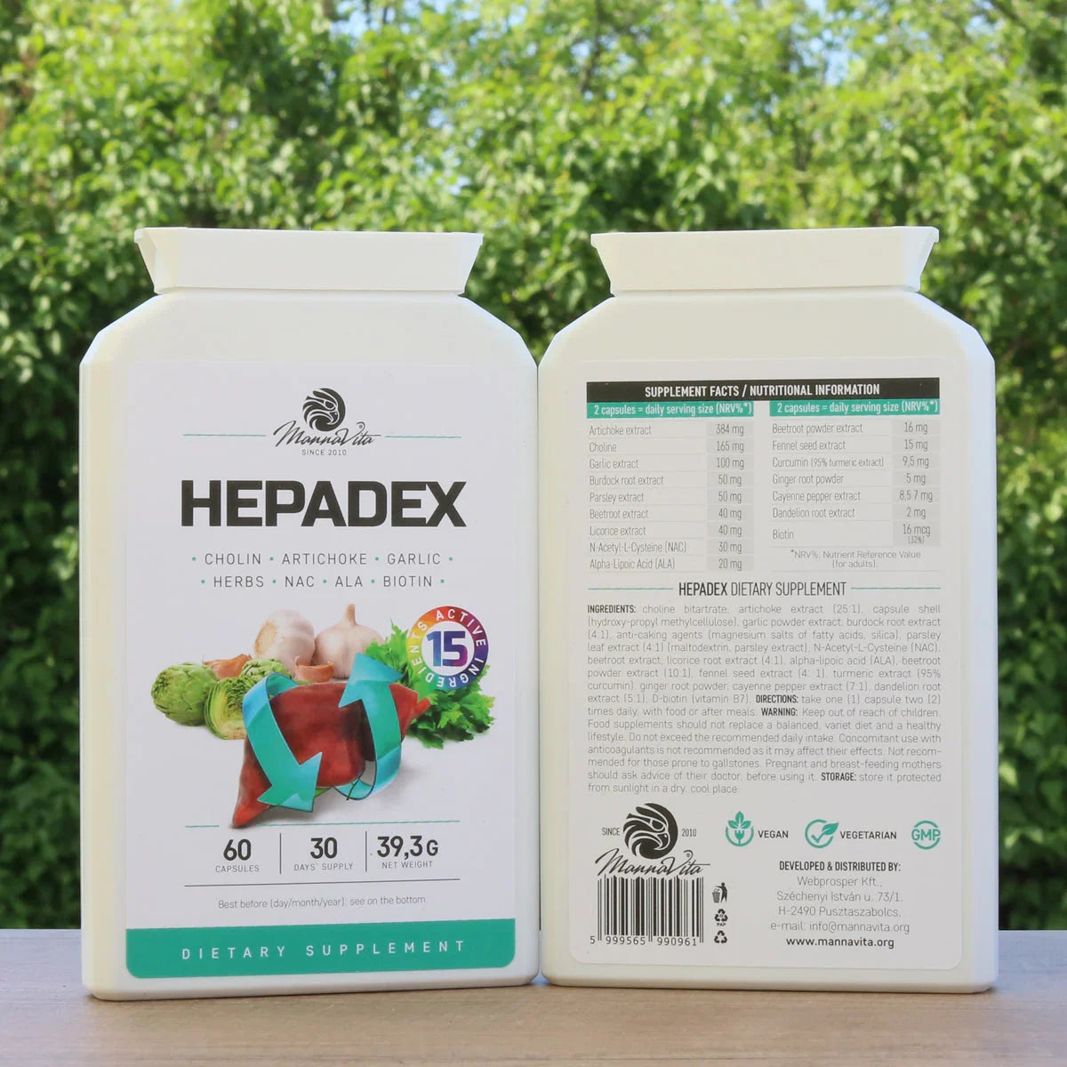 HEPADEX liver-regenerating and liver health-improving complex • 60 capsules - Mannavita
