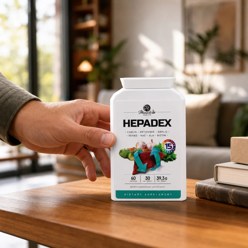 HEPADEX lever-regenererende og lever-sundhedsforbedrende kompleks • 60 kapsler