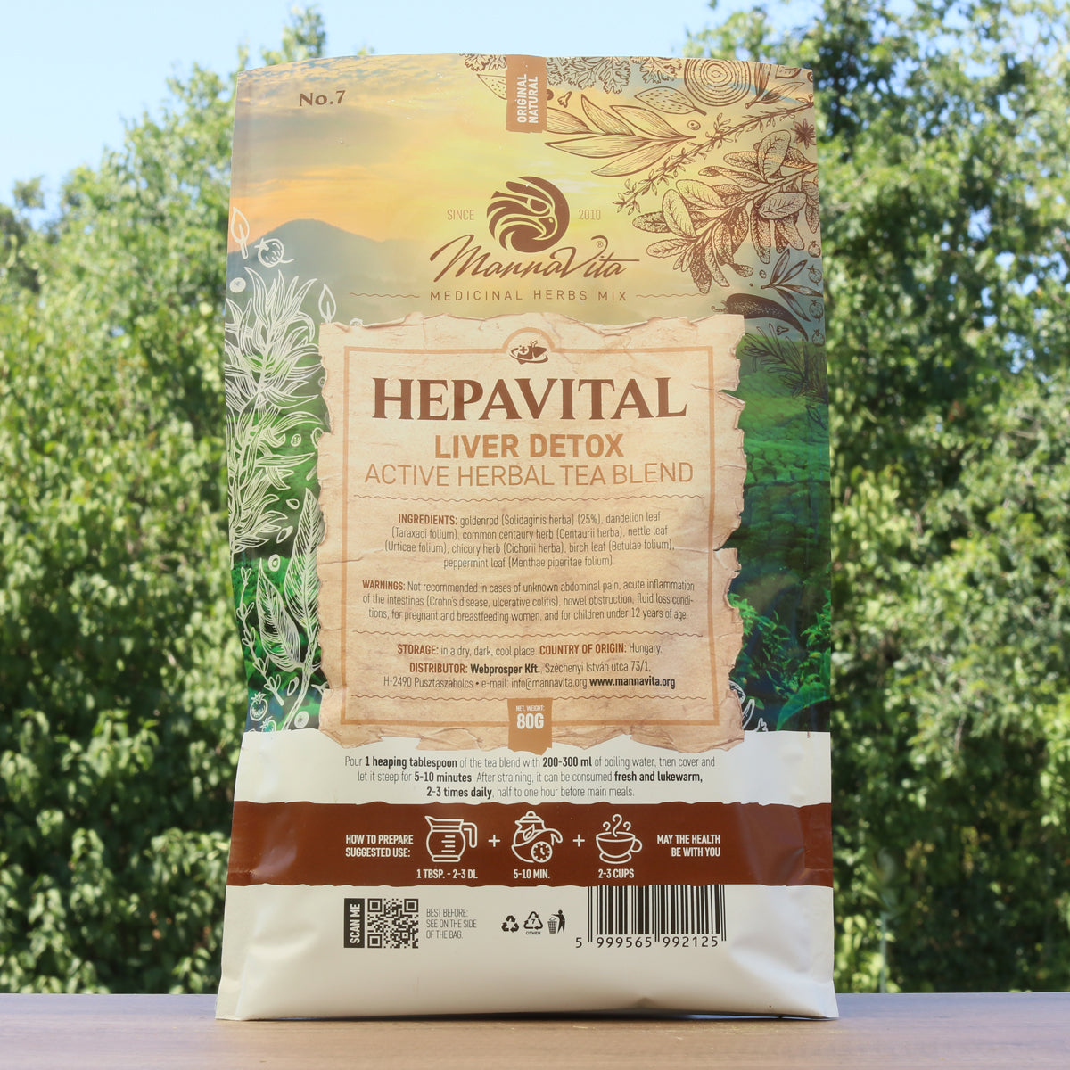 HEPAVITAL Lever Detox aktiv urte-teblanding • 80g
