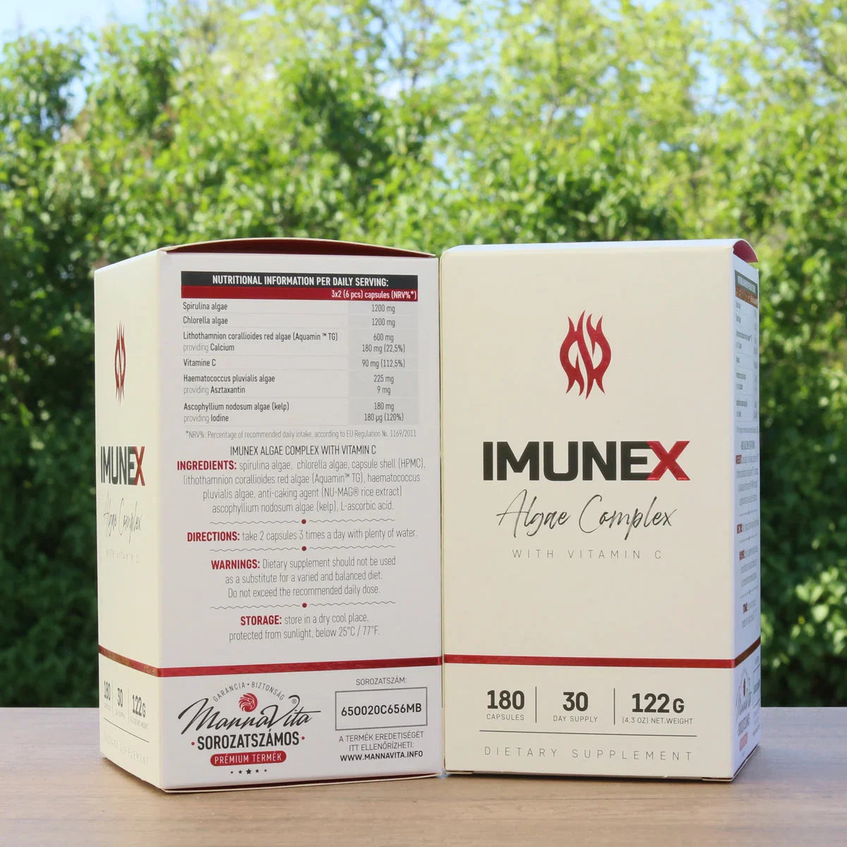IMUNEX algae complex • with 5 algae • 180 capsules - Mannavita