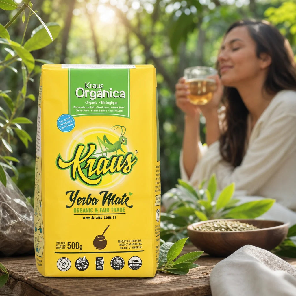 Kraus yerba mate-te • Forarbejdet, med stilke • 500 g