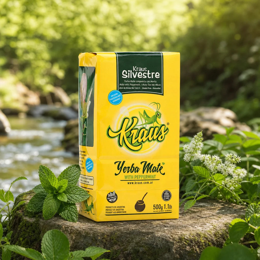 Kraus yerba mate-te • Forarbejdet, med stilke • 500 g