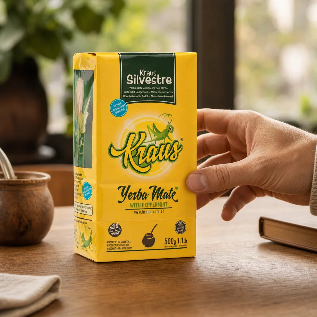 Kraus yerba mate-te • Forarbejdet, med stilke • 500 g