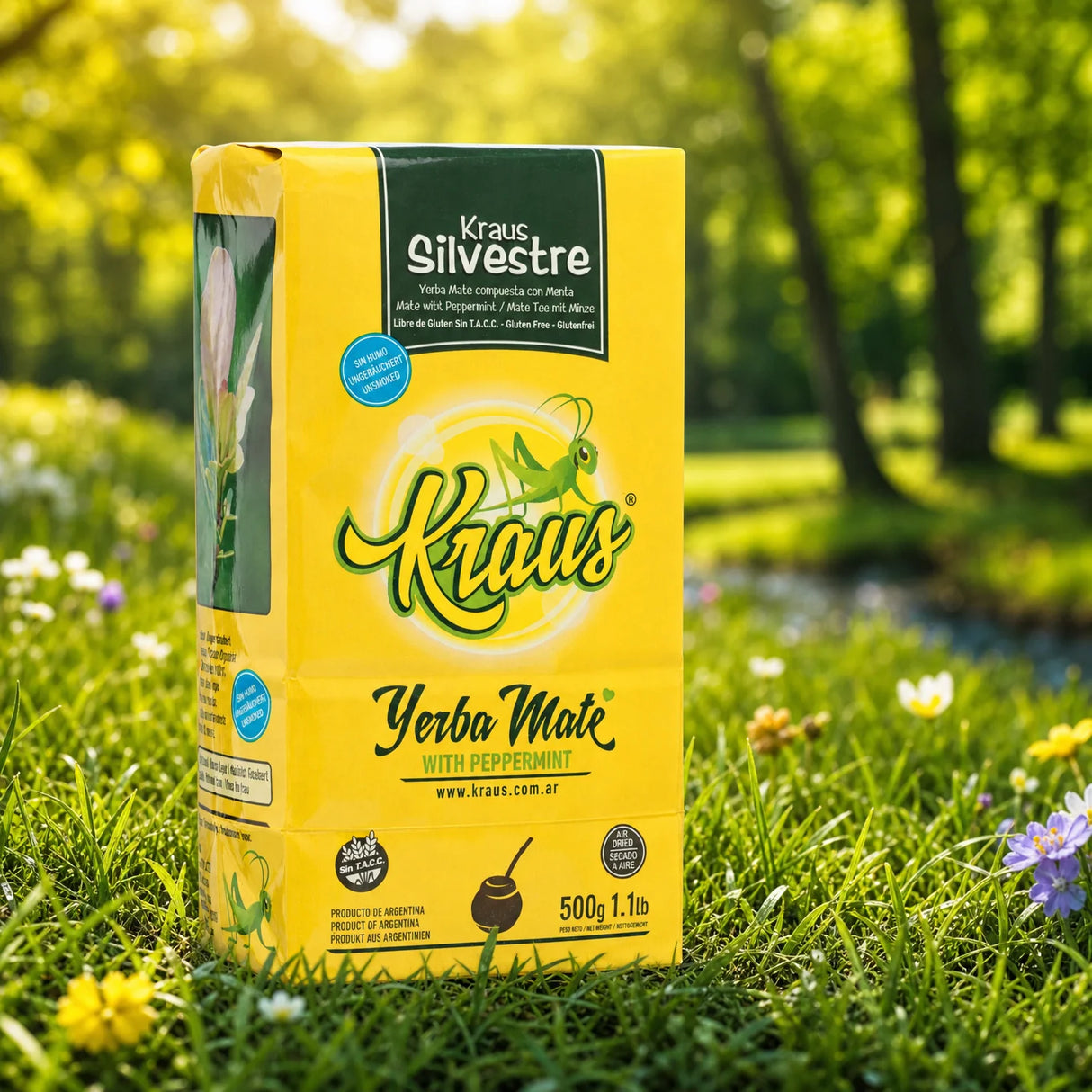 Kraus yerba mate-te • Silvestre, mynte • 500 g