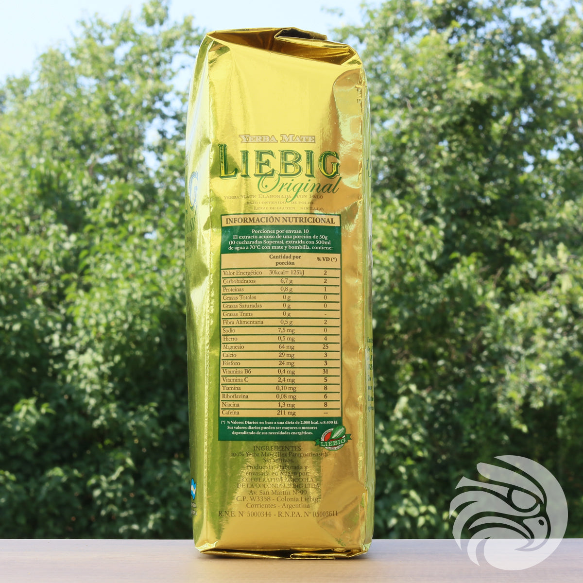 Liebig Original yerba mate-te • Fremstillet med stængler • 500 g