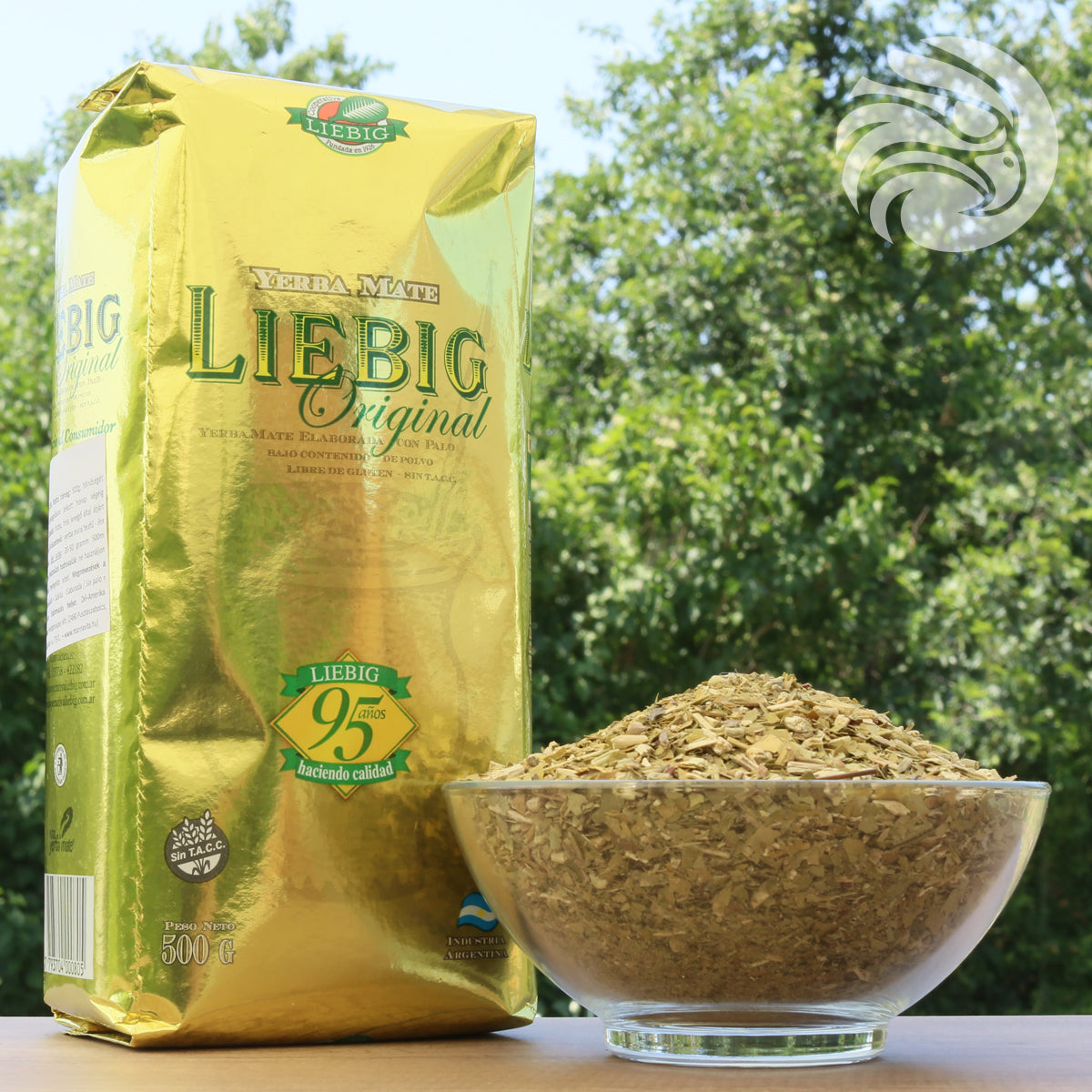 Liebig Original yerba mate-te • Fremstillet med stængler • 500 g