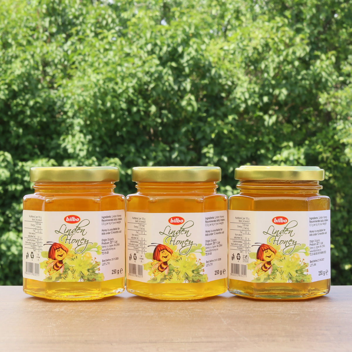 Bilbo rå lindehonning • 250 g