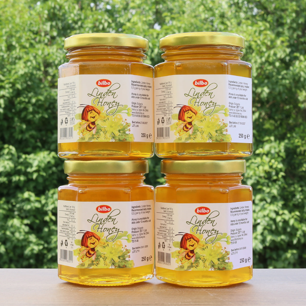 Bilbo rå lindehonning • 250 g