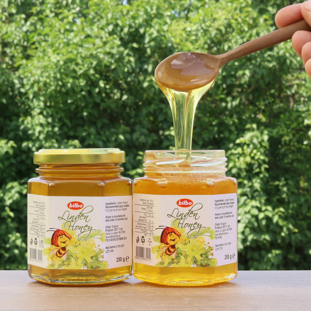Bilbo rå lindehonning • 250 g