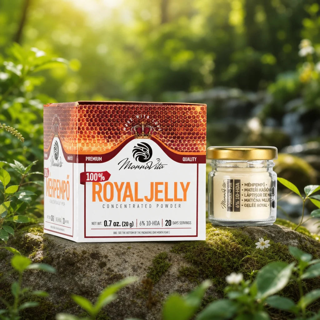 Koncentreret Gelé Royal PULVER med 6% 10-HDA indhold • 20g