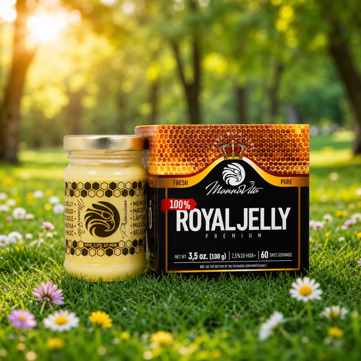 Mannavita Premium Gelé Royal • 2,5% 10-HDA • 100g