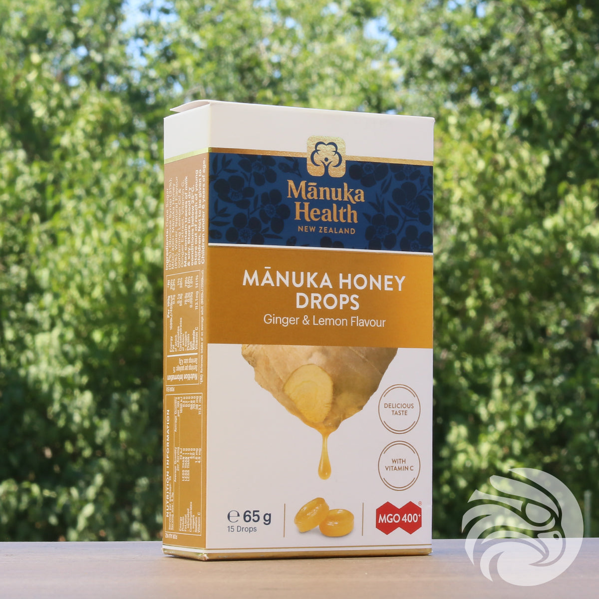 Manuka-honning pastiller med naturlig ingefær og citron • 15 stk.