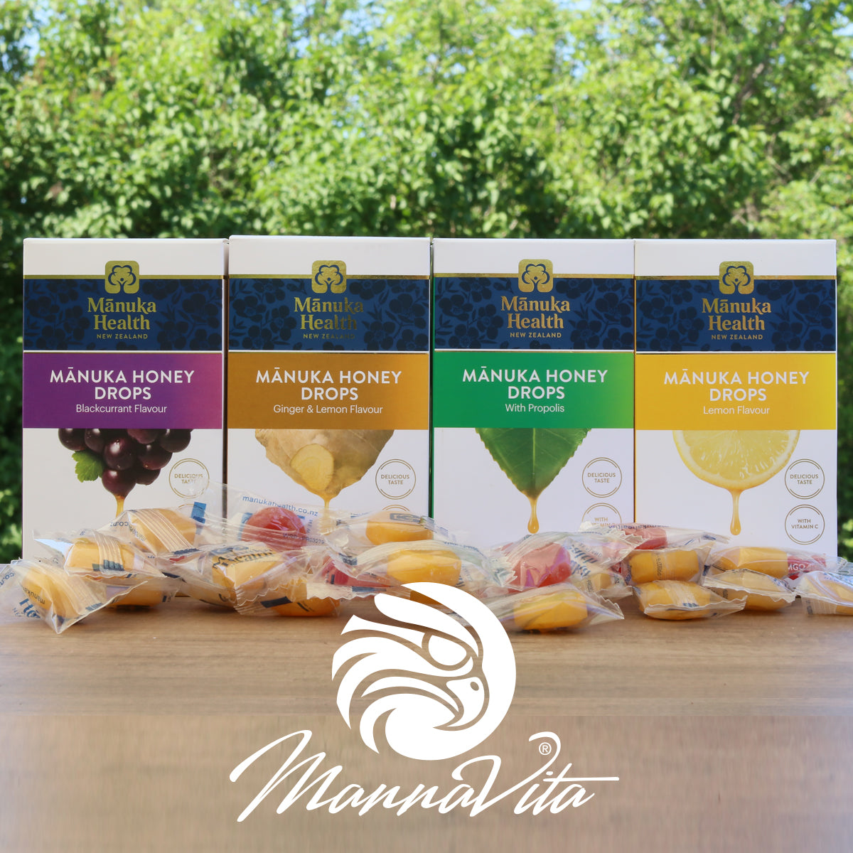 Manuka-honning pastiller med naturlig citron • 15 stk.