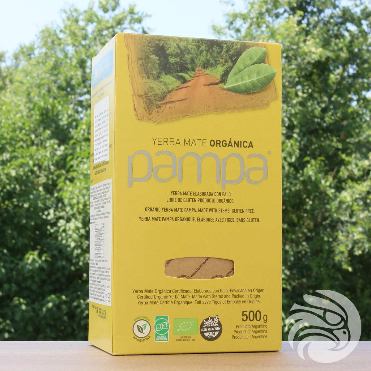 Pampa økologisk yerba mate-te • Fremstillet med stilke • 500 g