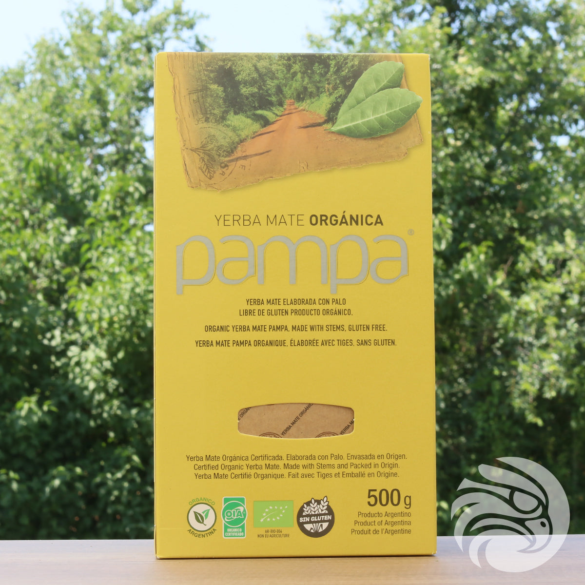 Pampa økologisk yerba mate-te • Fremstillet med stilke • 500 g