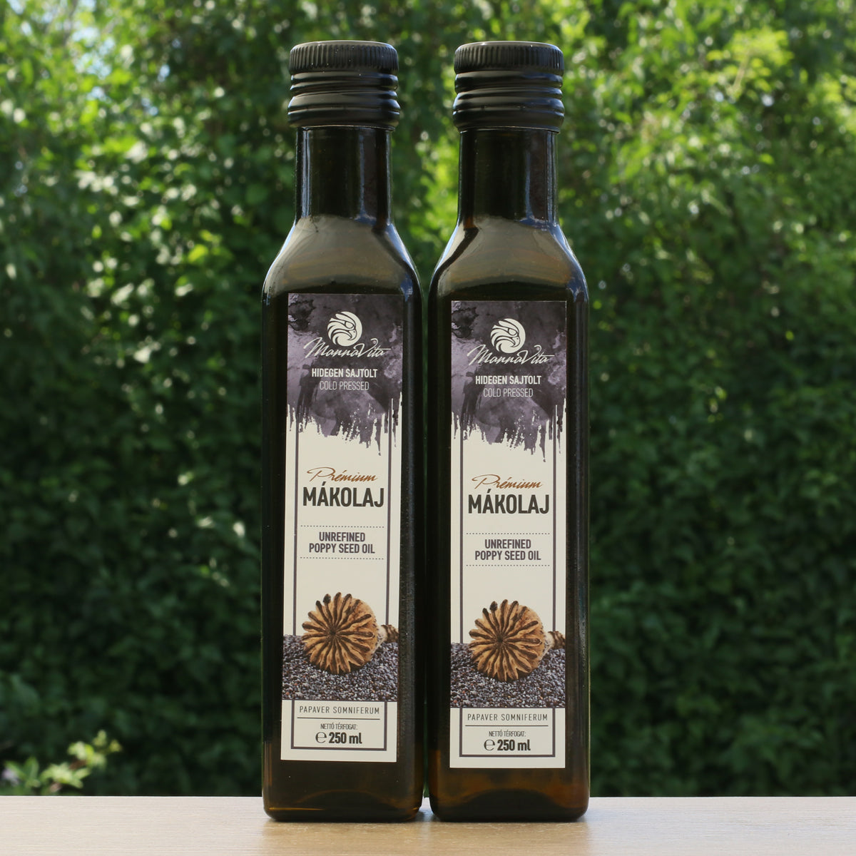 Mannavita ungarsk koldpresset valmuefrøolie • 250 ml