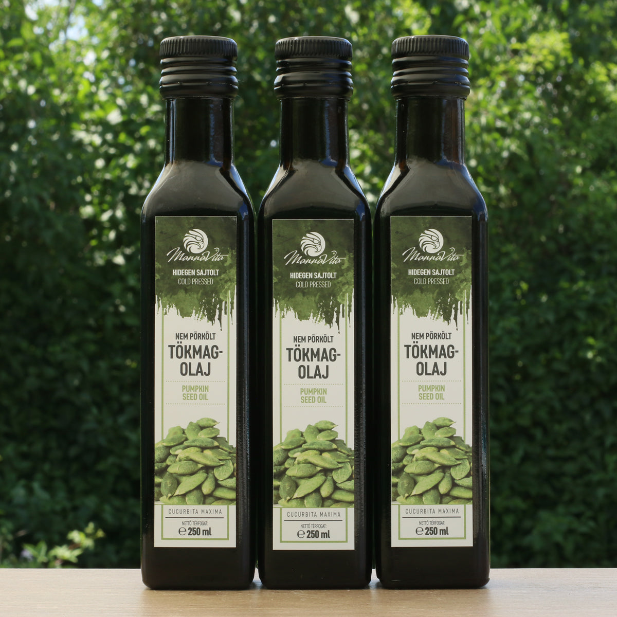 Mannavita ungarsk koldpresset græskarkerneolie • 250 ml