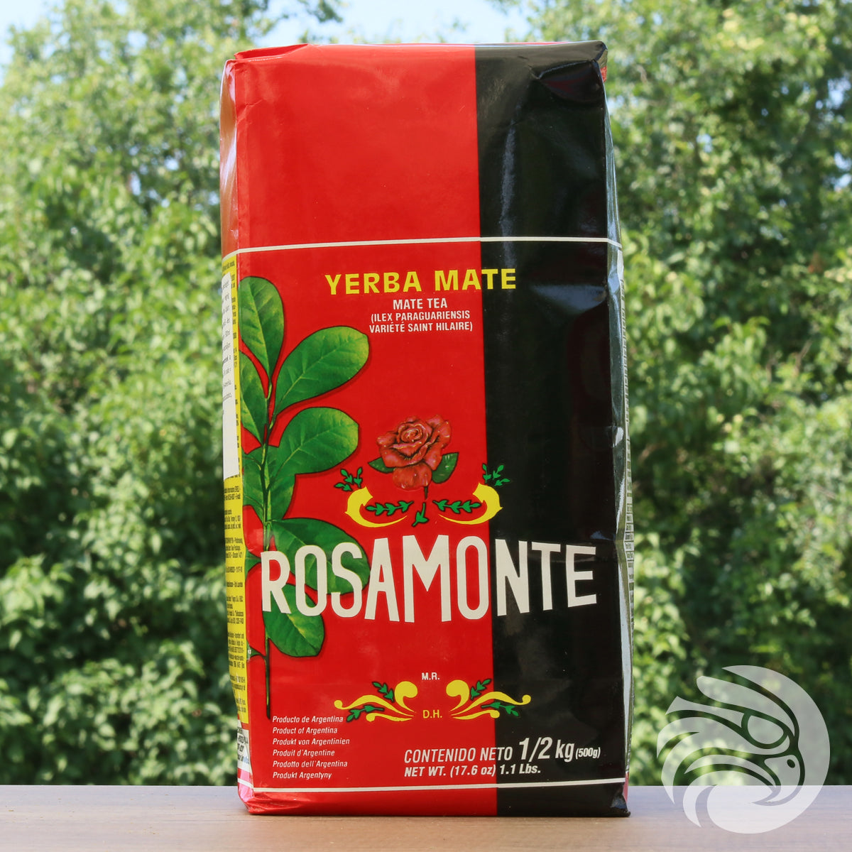 Rosamonte yerba mate-te • Fremstillet med stilke • 500 g