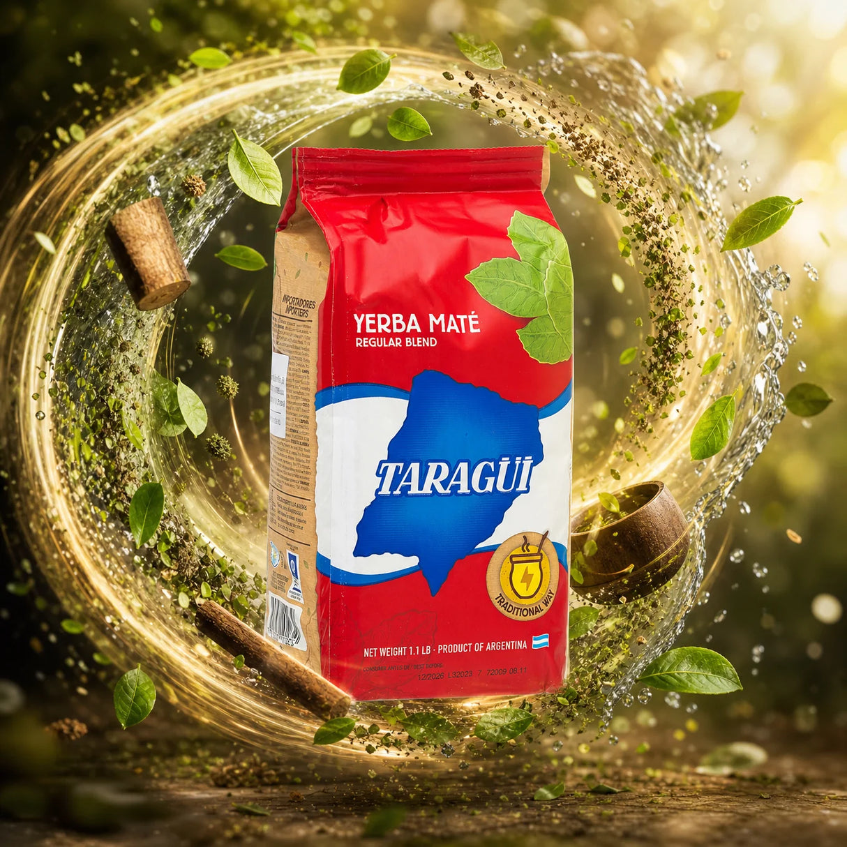 Taragüi yerba mate te • Fremstillet med stilk • 500 g