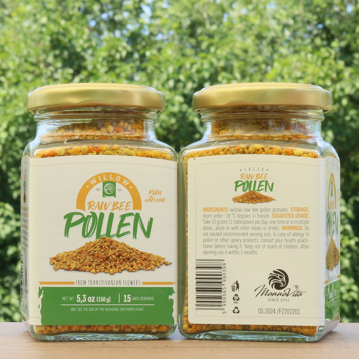 Mannavita rå Pil bipollen • 150g