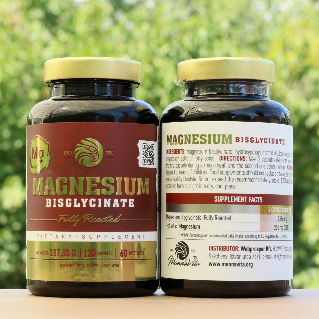 Mannavita MAGNESIUM Bisglycinat fuldt reageret • 120 stk.