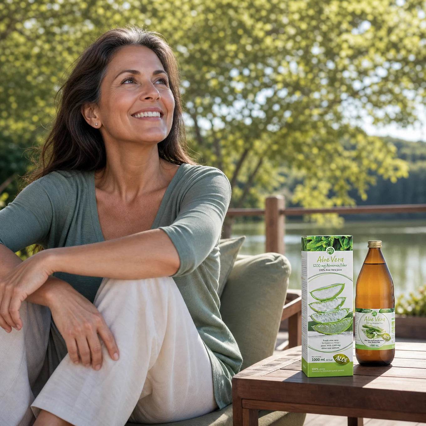 Mannavita Aloe vera 100% presset ren juice • 1000 ml