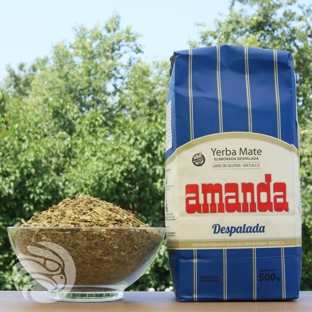 Amanda yerba mate-te • Uden stilke - Sin palo • 500 g