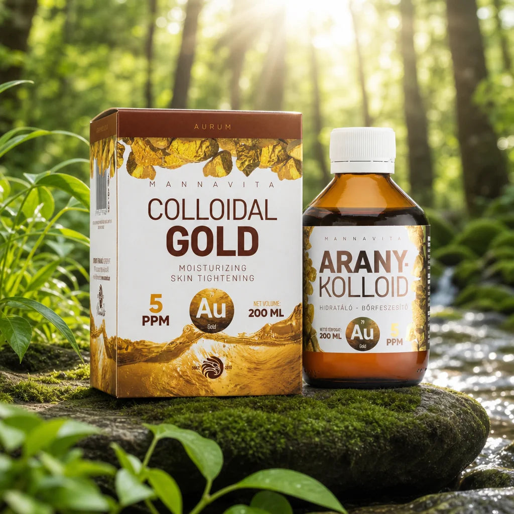 Mannavita Kolloidalt Guld 5 PPM • 200 ml