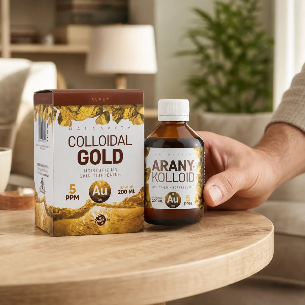 Mannavita Kolloidalt Guld 5 PPM • 200 ml