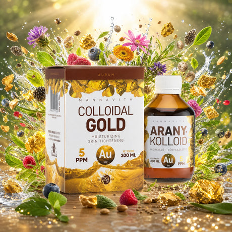 Mannavita Kolloidalt Guld 5 PPM • 200 ml