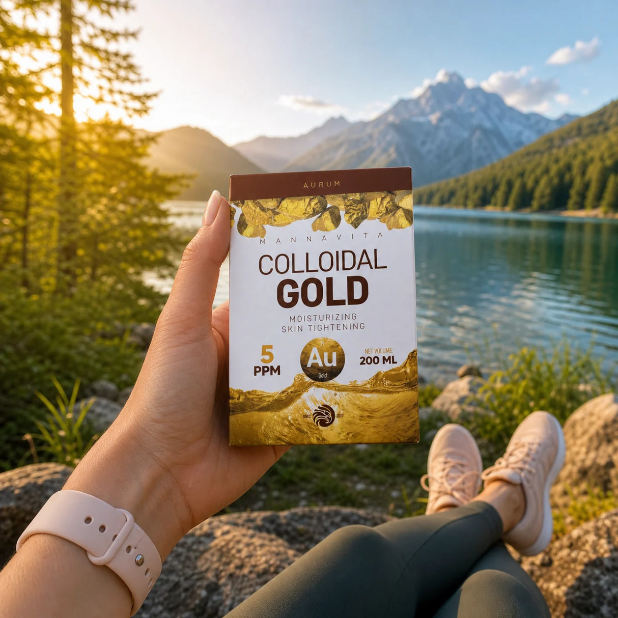 Mannavita Kolloidalt Guld 5 PPM • 200 ml