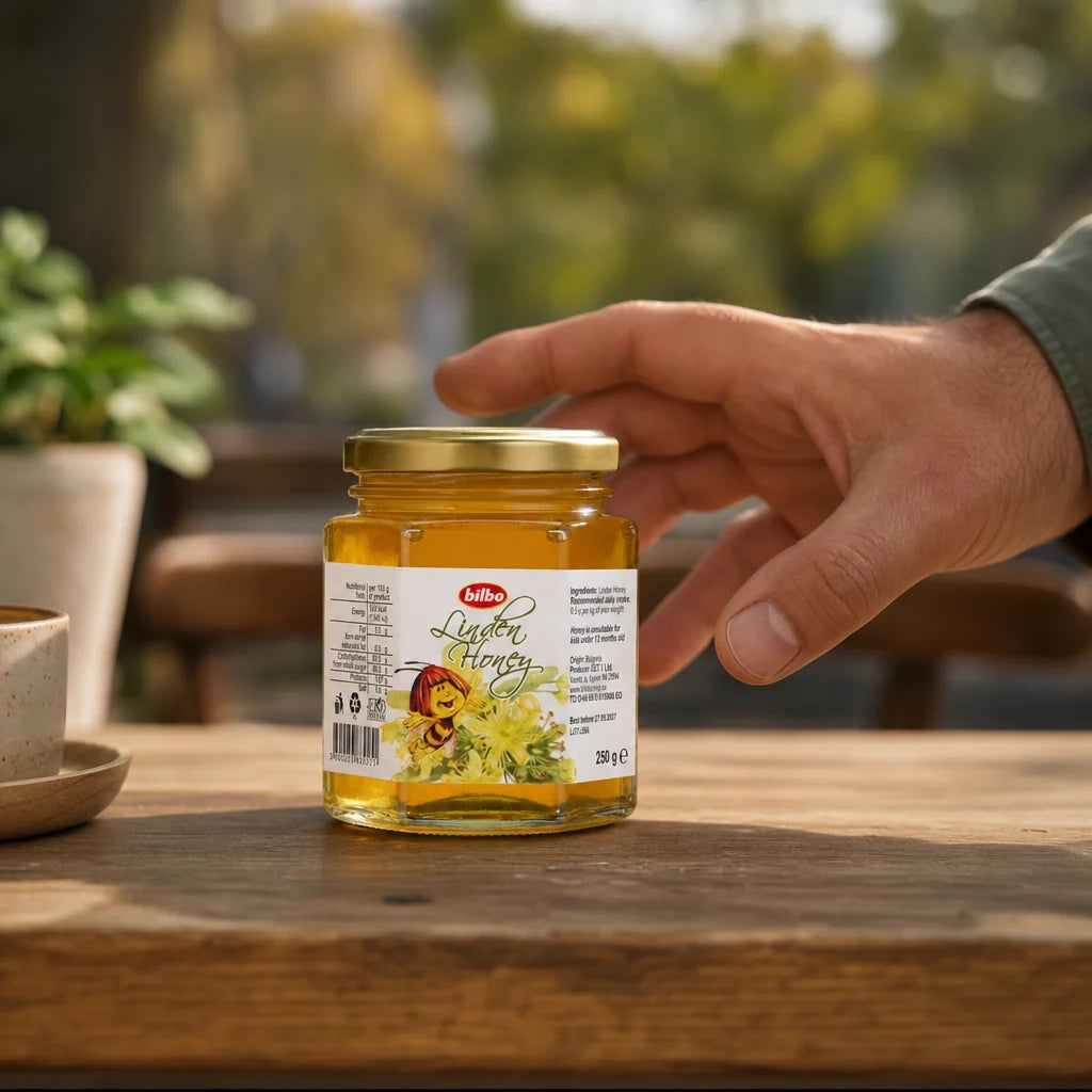 Bilbo rå lindehonning • 250 g
