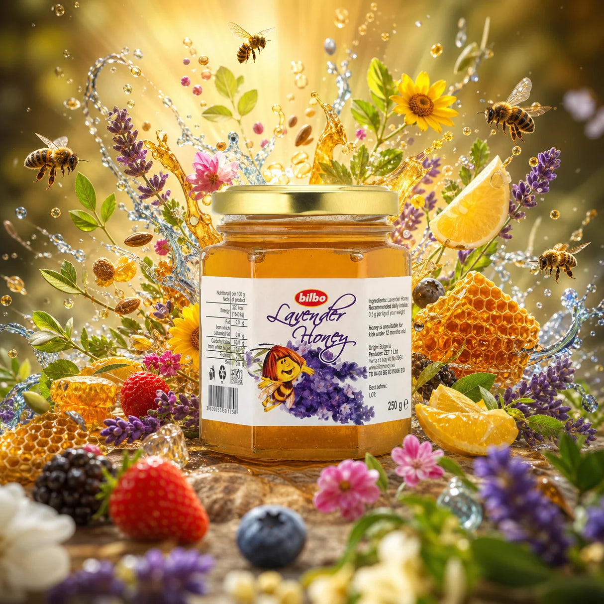 Bilbo rå kakaohonning • 250 g
