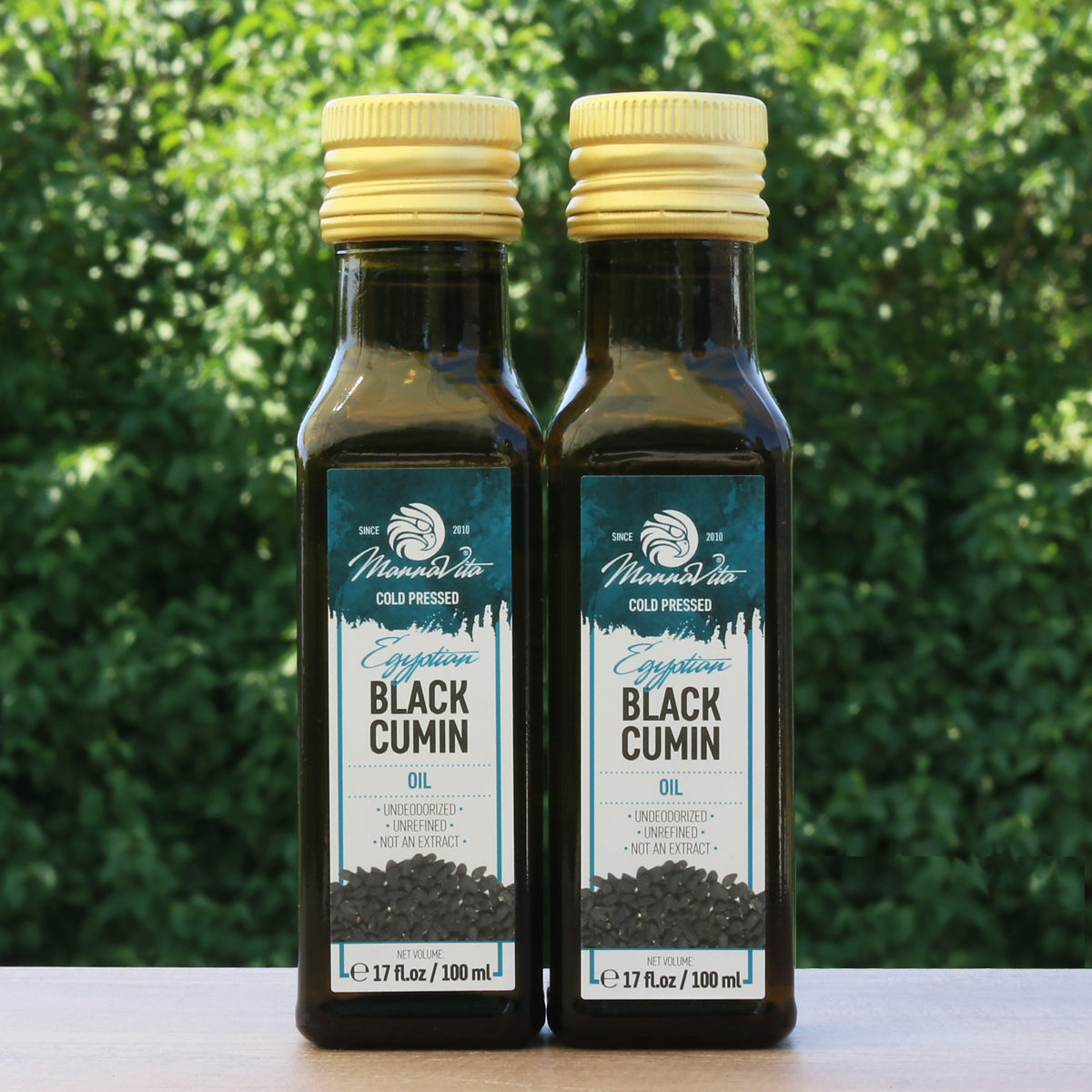 Mannavita koldpresset sort kommenfrøolie • 100 ml