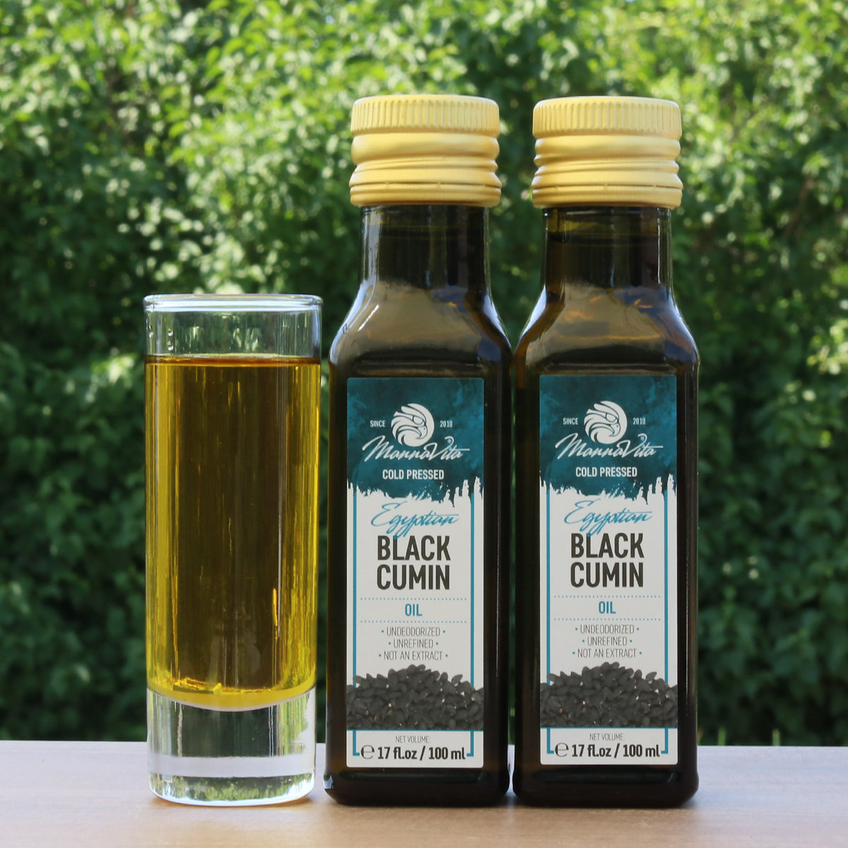 Mannavita koldpresset sort kommenfrøolie • 100 ml