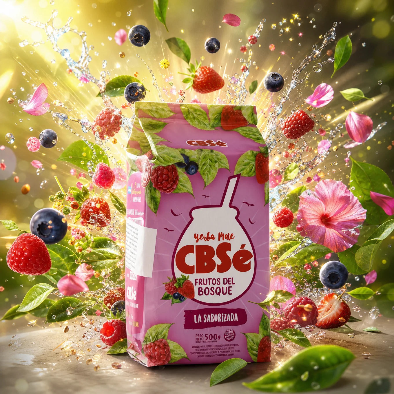 CBSé yerba mate-te • Skovbær • 500 g