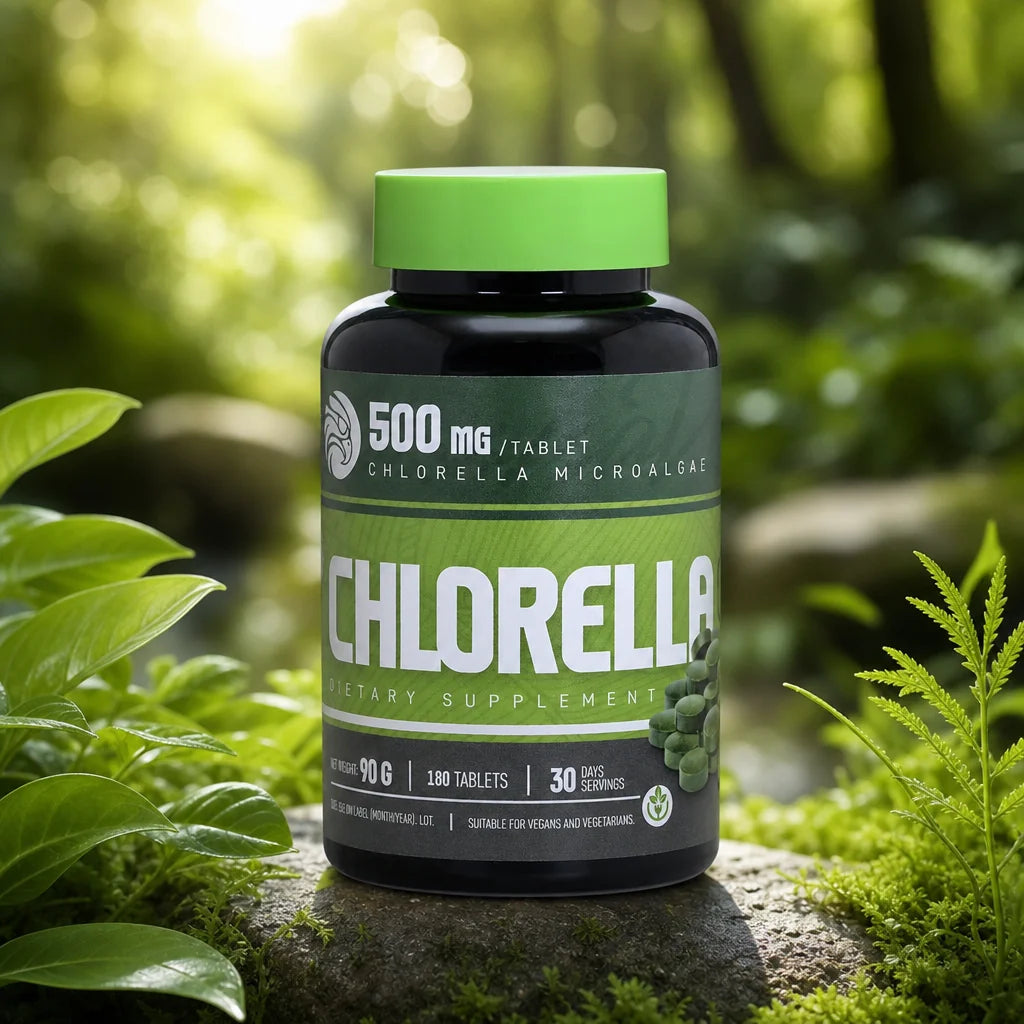 Mannavita Chlorella 500 mg tabletter • 180 stk.