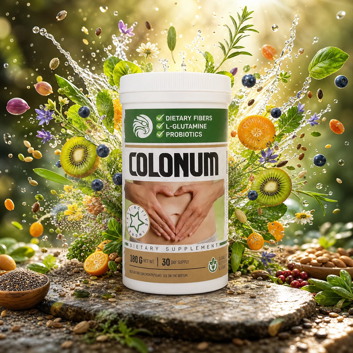 COLONUM colon cleanse & gut restore pulver • 180g