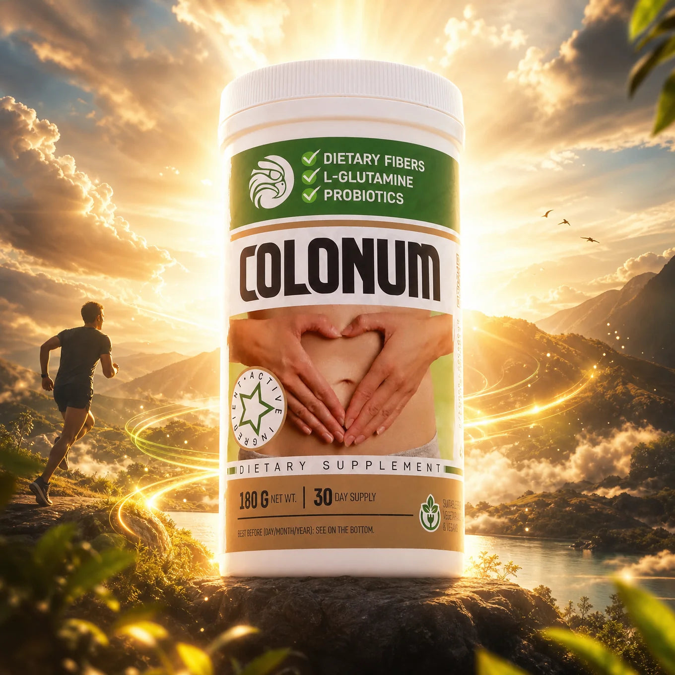 COLONUM colon cleanse & gut restore pulver • 180g